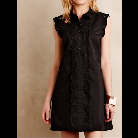 Anthropologie Dresses & Skirts - Anthropologie Scalloped Eyelet Dress by Dear Creatures Sz S EUC